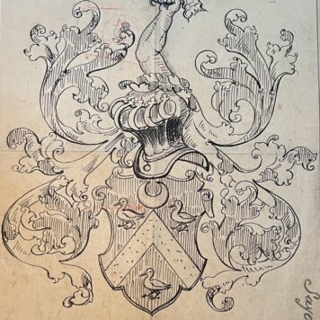 Wapenkaart/Coat of Arms: Sayer (Saijer), tekening, drawing, 1 p.