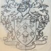 Wapenkaart/Coat of Arms: Original preparatory drawing of Rice Coat of Arms/Family Crest, 1 p.