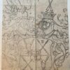 Wapenkaart/Coat of Arms: Original preparatory drawing of De Riedesel Coat of Arms/Family Crest, 1 p.