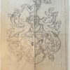 Wapenkaart/Coat of Arms: Original preparatory drawing of Ritsema Coat of Arms/Family Crest, 1 p.