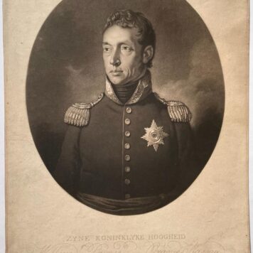 [Antique print, mezzotint] Portrait of king Willem I Frederik (koning der Nederlanden), published 1814, 1 p.