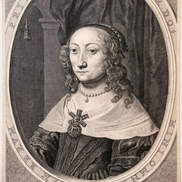[Antique print, engraving] Portrait of Catharina Charlotte of Bavaria-Zweibrücken, published ca. 1650, 1 p.