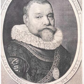 [Antique print, engraving] Portrait of admiral Hendrick Cornelisz. Loncq (Lonck), published 1630.