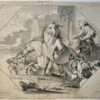 [Antique print, engraving and etching] The Triumph of Joseph in Egypt, Ceiling Paintings from the Jesuits' Church in Antwerp [5], published 1747, 1 p.