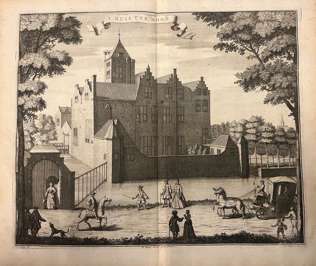 [Antique print, etching] 't HUIS TER NOOT/Huis ter Noot Bezuidenhout Den Haag, published ca. 1735, 1 p.