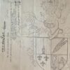 Wapenkaart/Coat of Arms: Original preparatory drawing of the Van der Sar, Curacao Coat of Arms/Family Crest, 1 p.