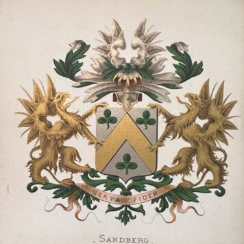 Wapenkaart/Coat of Arms: Coloured coat of arms Sandberg, 1 p.
