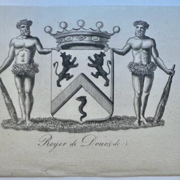 Wapenkaart/Coat of Arms: Three coat of arms De Royer family, 1 p.