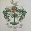 [Heraldic coat of arms] Coloured coat of arms of the Sasse family, family crest, 1 p.