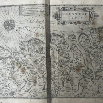 [Antique city view, Zeeland] Zelandiae Typus (Zeeland), published ca 1620, 1 p.