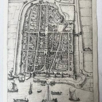 [Antique city view Schoonhoven, 1582] Schoonhoue (Schoonhoven), published 1582, 1 p.