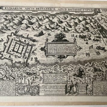 [Antique map of Brittenburg, 1582] Rvinarvm Arcis Britannicae Apvd Batavos Typvs (Brittenburg Katwijk), published 1582, 1 p..