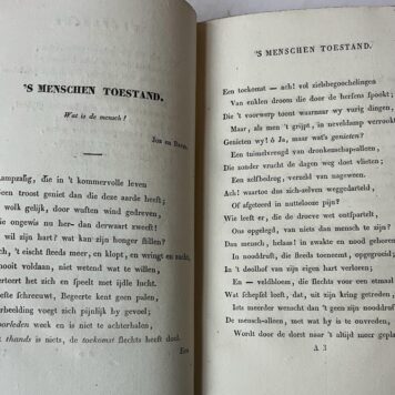 [Literature 1827, Bilderdijk] Nieuwe oprakeling. Dordrecht, J. de Vos & Comp., 1827, [6] 4,194 [4] pp.