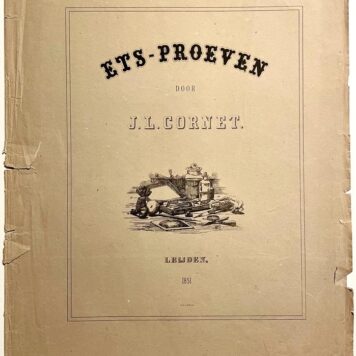 [Antique print] ETS-PROEVEN DOOR J.L. CORNET (album cover) 185