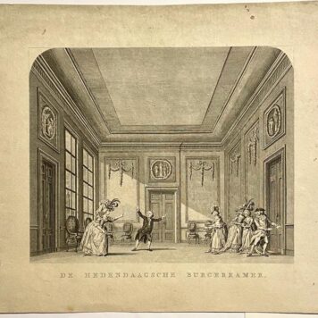 [Antique theater prints] two theater sets Amsterdam Schouwburg 1794