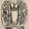 [Antique print Stefano della Bella 1647] Shroud and skelets. Antieke prent