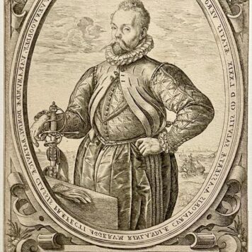 [Antique print counterproof 1579] Portrait of admiral Jan van Duvenvoorde.