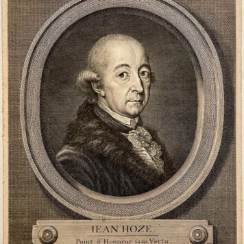Antique print 1786 I Doctor Johannes Hotze by anonymous artist.