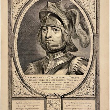 Willem IV was als Willem IV van Holland graaf van Holland en Zeeland en als Willem II van Henegouwen graaf van Henegouwen. Hij stamde uit het huis Avesnes. Antieke prent antiquariaat Arine van der Steur