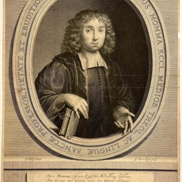 [Antique print 1677-1721] Theologican Wilhelmus Momma by Jan van Munnickhuysen.