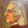 Antique painting oil on plywood I Portrait of Franz Liszt ca. 1900.