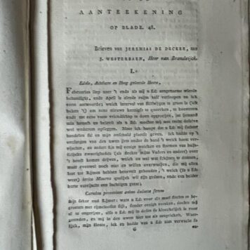 [Literature 1807] Jeremias de Dekker.Door Jeronimo de Vries