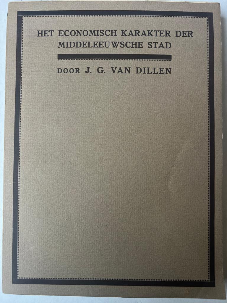 Dissertatie Amsterdam staatswetenschap 3-7-1914. J.G. van Dillen. 