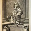Antique print I Portrait of Admiral David Vlugh by Hendrik Bary. ca 1700.