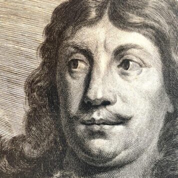 Antique print I Portrait of admiral Cornelis Tromp ca. 1700.