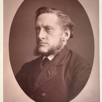 Portrait of artist Hendrik Albert van Trigt (1829-1899) made by Maurits Verveer