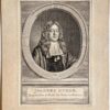 Antique portrait Johannes Hudde by Jacob Houbraken. 1796.