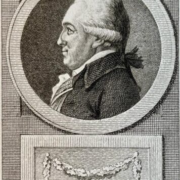 Antique portrait Jan Bernd Bicker by Reinier Vinkeles 1795.