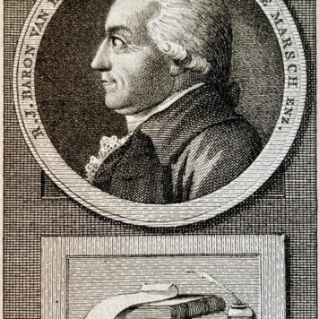 Antique portrait Van der Capellen by Reinier Vinkeles 1795.
