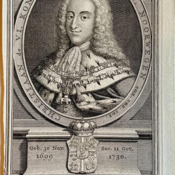 Portret van Christiaan de VI