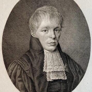 Antique portrait Portret van Elias Annes Borger by Reinier Vinkeles. 1814.