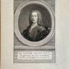 Antique portrait Pieter van de Poll by Houbraken 1796.
