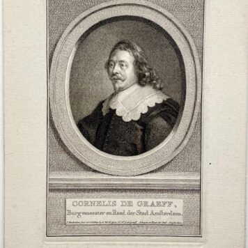 Portret van Cornelis de Graeff door Jacob Houbraken.