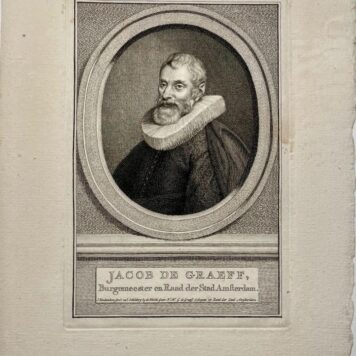 Portret van Jacob de Graeff door Jacob Houbraken.