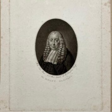 Antique portrait Hendrik Hooft by Claessens 1808.