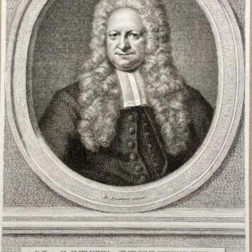 Antique portrait Lieve Geelvinck by Houbraken 1780.