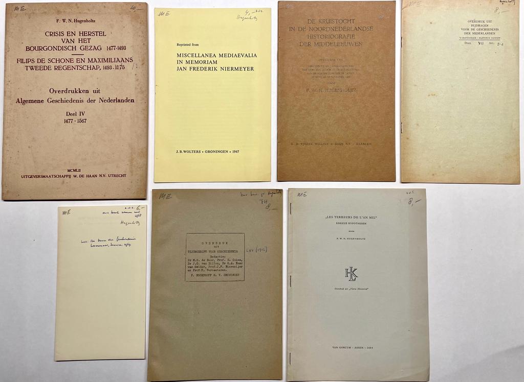  - [Printed documents 1946-1970] Zes overdrukken van artikelen van M. Gysseling, 1946-1970.