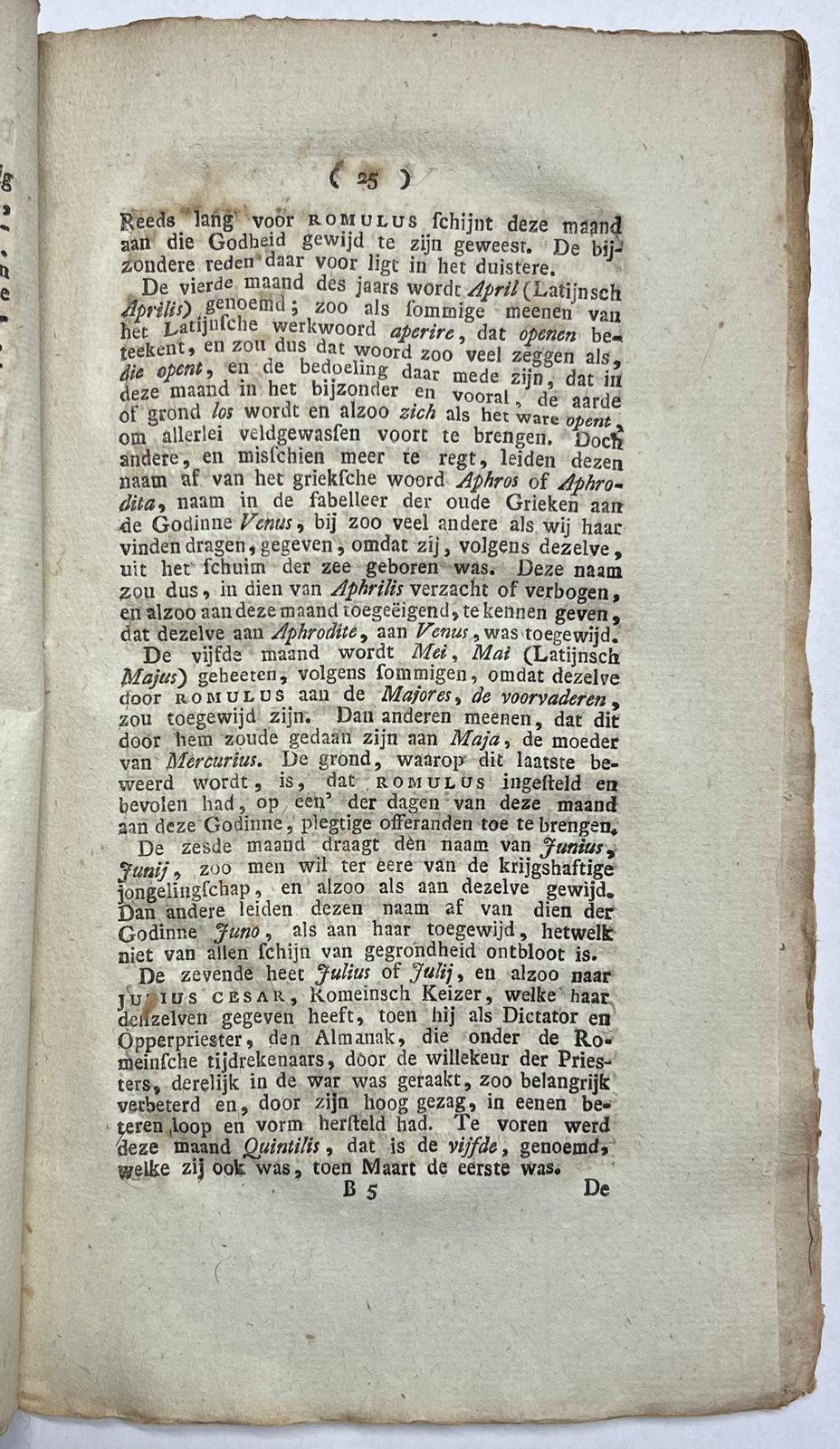 Printed publication, 1819, Almanac | Arine van der Steur