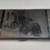 Plate cigarette case - Verzilverde sigarettenkoker met landkaart van Nederland ca. 1940.