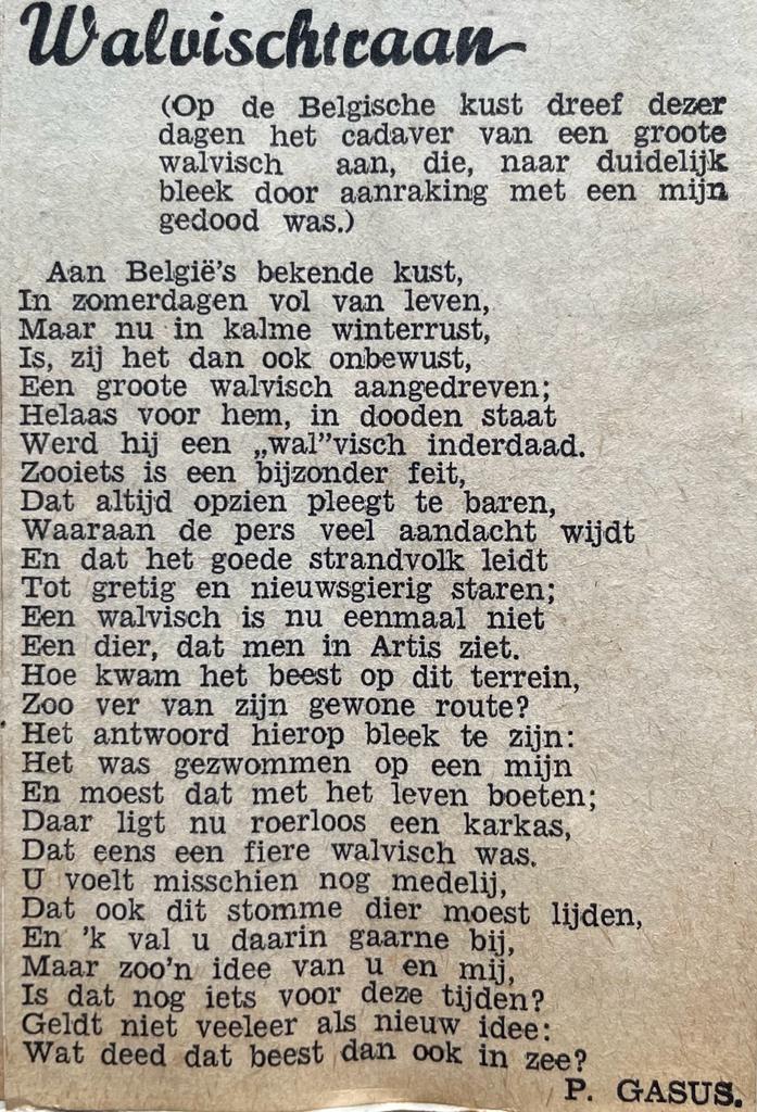  - Poetry by P. Gasus (=P.W. Peereboom) collected by Annie Vruggink, 1939-1940.