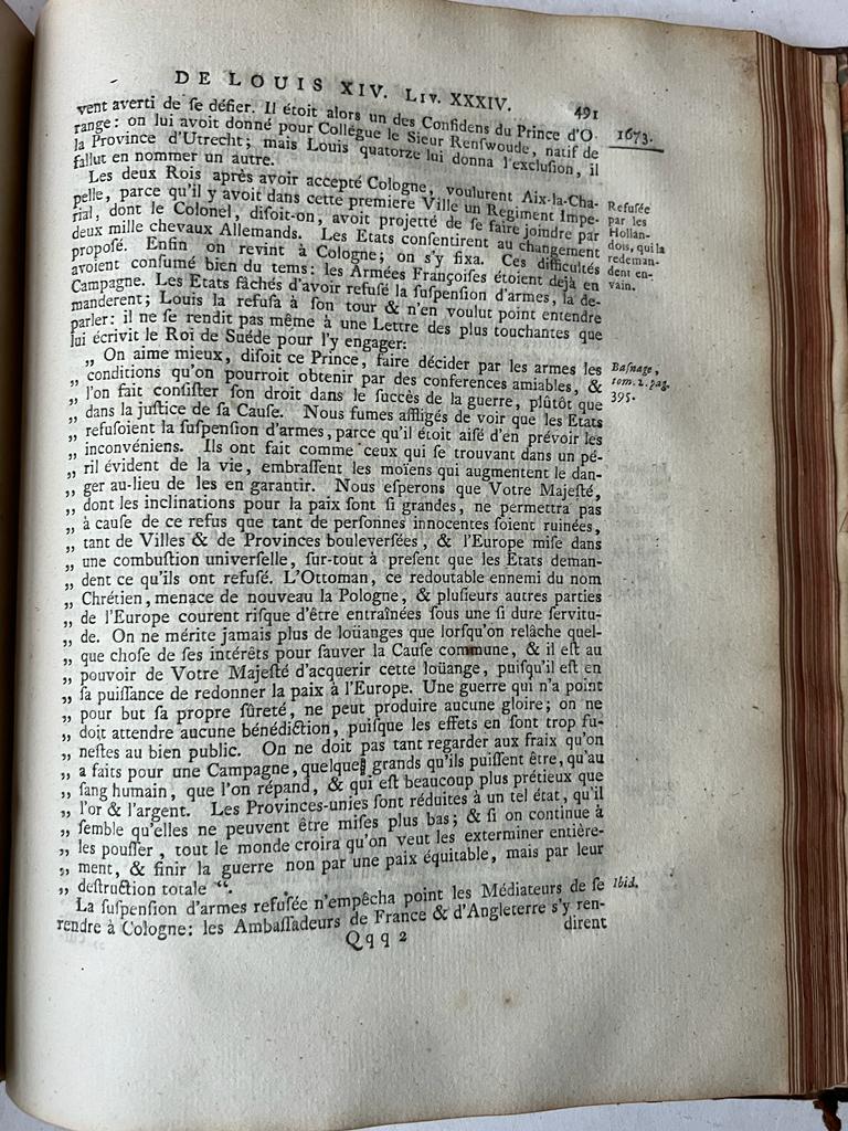 [French history, Lodewijk de 14e, 1740-1741] Three volumes: Histoire de la vie et du regne de Louis XIV