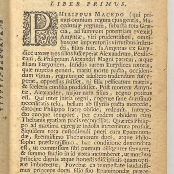 Alexander the Great, 1690, Latin | Q. Curtii Rufi Historiarum libri, accuratissime editi, Amsterdam, ex officina Elzeviriana, 1690, 271 [16] pp.