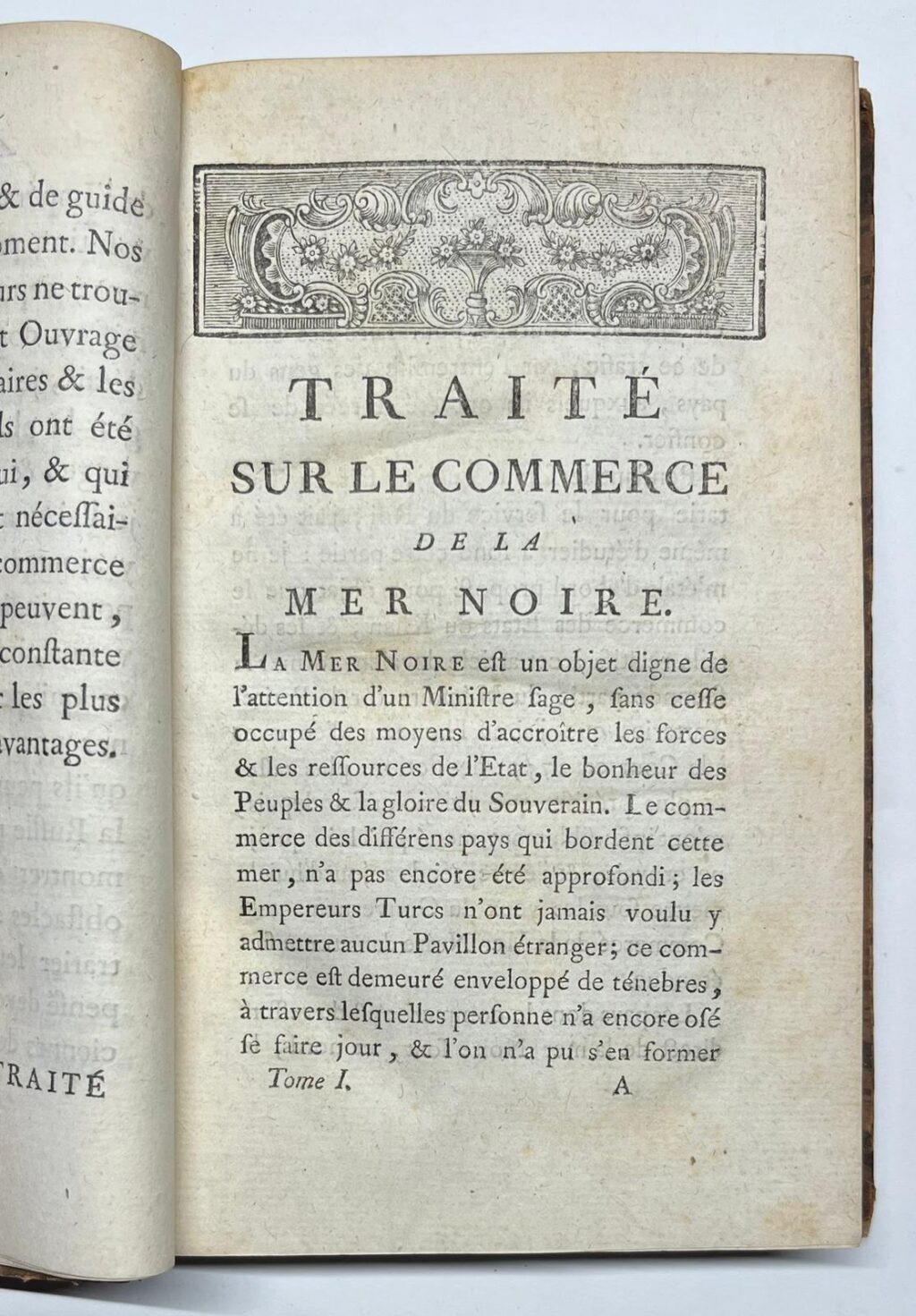 Black Sea, 1787, Commerce | Traite sur la Commerce de la Mer Noire, Paris, Cuchet, 1787, 340 pp.