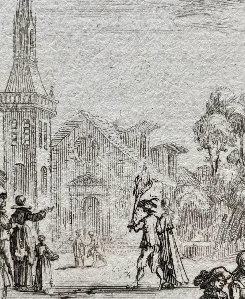 Print Preparation of a village feast by Pierre Drevet after Nicolas de Son.