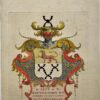 Engraving of coat of arms Martinus Pompe