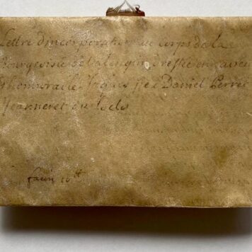 Manuscript 1714 France parchment I Lettre d.d. 2-7-1714.
